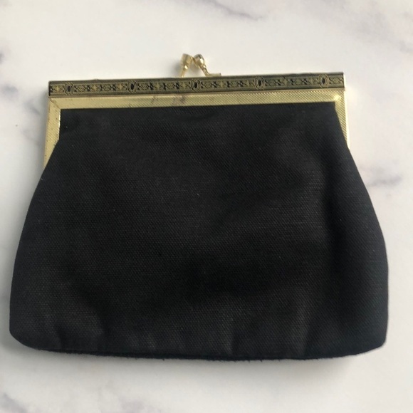 Vintage Tapestry Needlepoint Floral Clutch Handbag - Picture 2 of 10